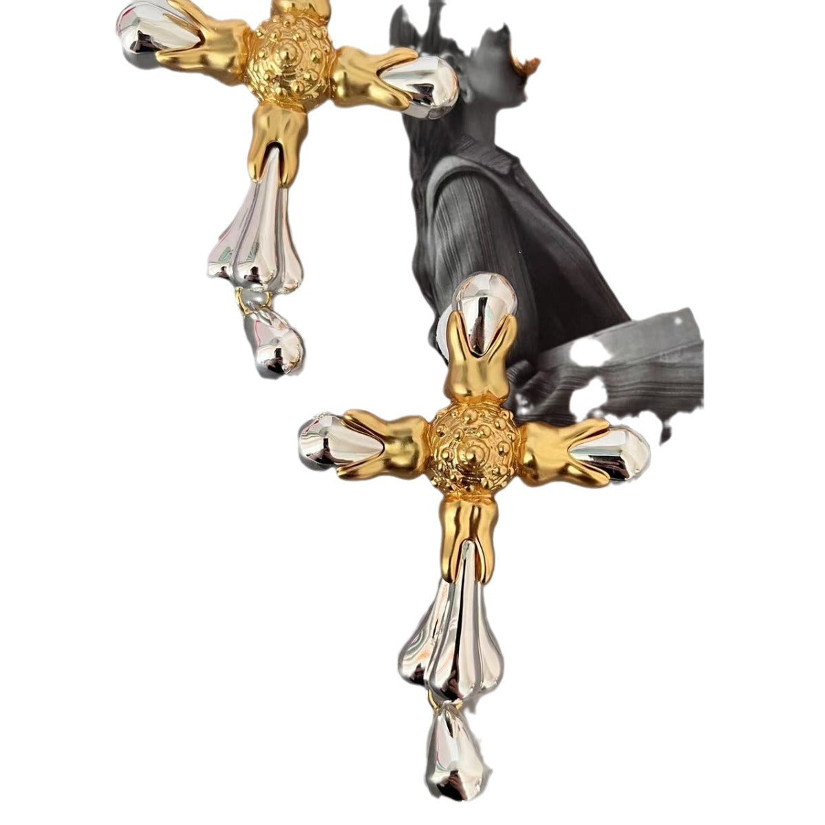 High end runway show abstract five feature earring brooch series, heavy-duty high-quality