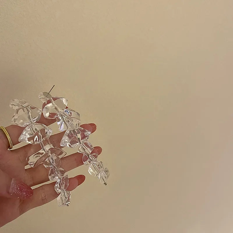 Fashion Long Tassels Irregular Acrylic Drop Earring Europe United States To Restore Ancient Ways Exaggerated Earrings Ms Jewelry